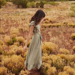 Christy Dawn Quinn Dress in sage, sz XS